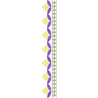 Blouse Design No :MSM - 448 - Kutch Work, Simple Border, U Shape