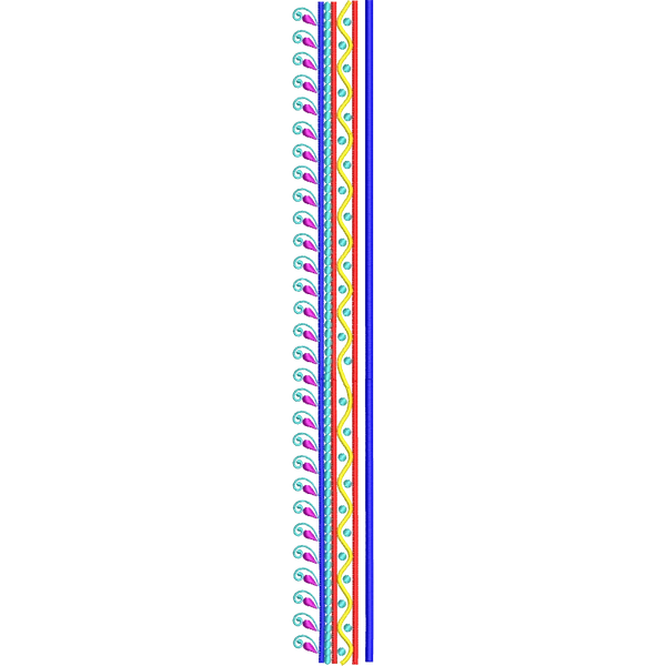 Blouse Design No :MSM - 461 - Simple Border, U Shape