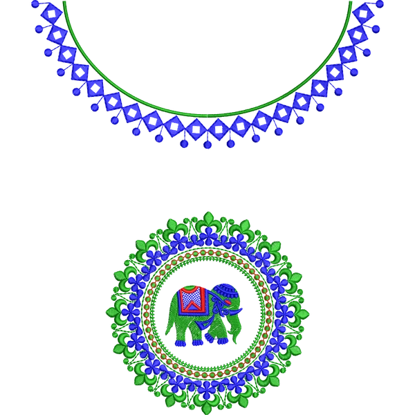 Blouse Design No :MSM - 500, Elephant