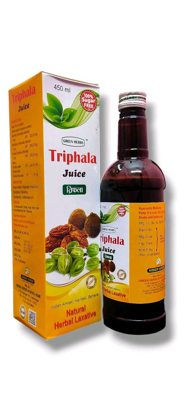 Trifola Juice Green Herbs Ayurvedic Home