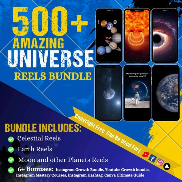 500+ Space Reels Bundle 🛸👾