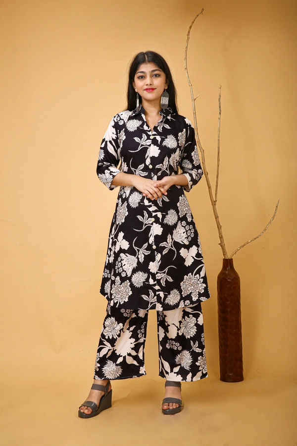 Arihant Creations Poly Rayon Printed Co-ord Set for Women – Comfortable and Stylish - Large - 40 cm