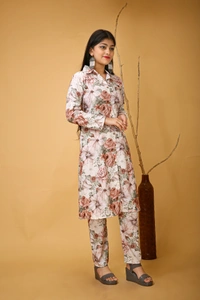 Arihant Creations Poly Rayon Printed Co-ord Set for Women – Comfortable and Stylish - Large - 40 cm