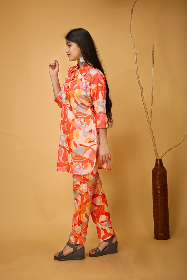 Arihant Creations Poly Rayon Printed Co-ord Set for Women – Comfortable and Stylish - Large - 40 cm