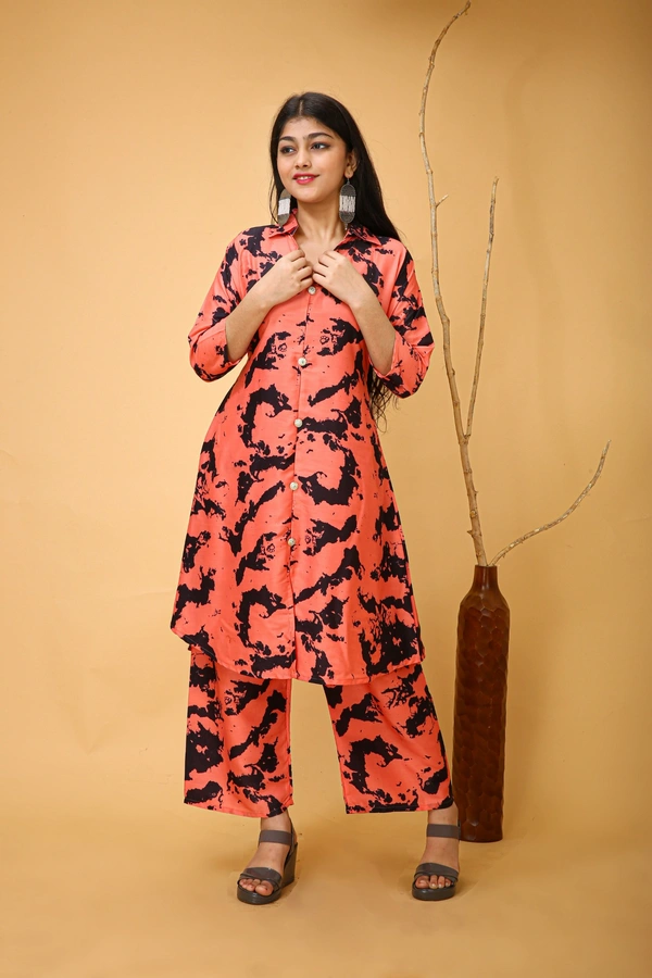 Arihant Creations Poly Rayon Printed Co-ord Set for Women – Comfortable and Stylish - Large - 40 cm