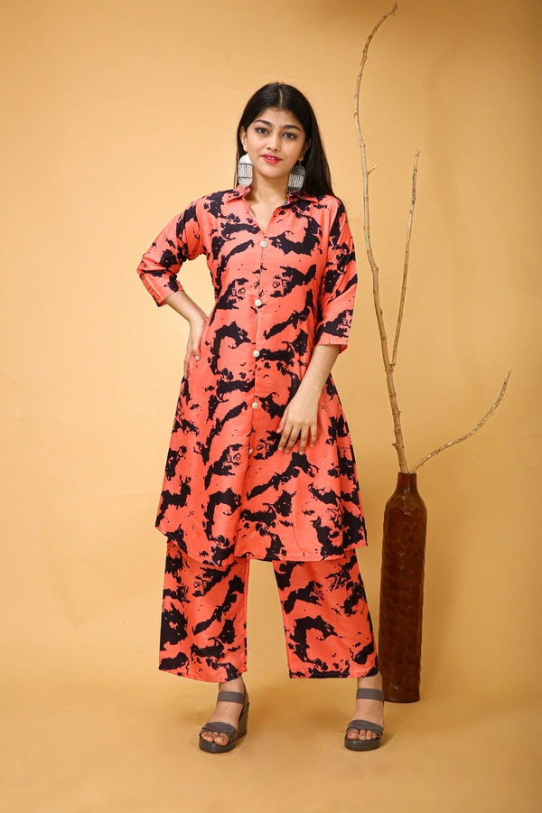 Arihant Creations Poly Rayon Printed Co-ord Set for Women – Comfortable and Stylish - Large - 40 cm