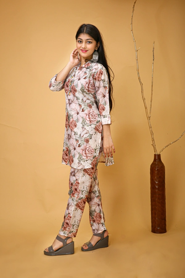 Arihant Creations Poly Rayon Printed Co-ord Set for Women – Comfortable and Stylish - Large - 40 cm