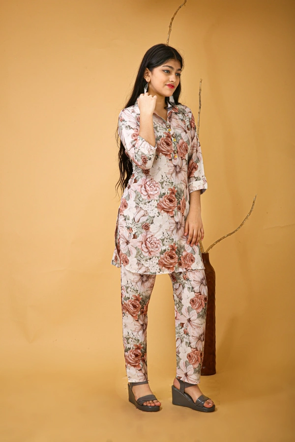 Arihant Creations Poly Rayon Printed Co-ord Set for Women – Comfortable and Stylish - Large - 40 cm