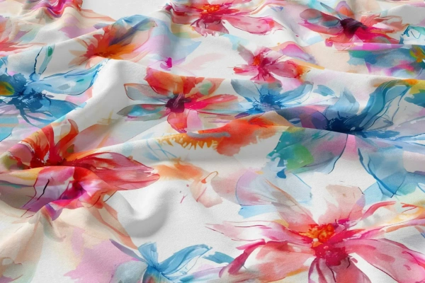Arihant Creations Rayon Digital Print Fabric 2.5 MTR | 44 Width, Unstitched, Poly Blend - Rayon 2.5 MTR