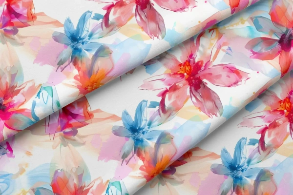 Arihant Creations Rayon Digital Print Fabric 2.5 MTR | 44 Width, Unstitched, Poly Blend - Rayon 2.5 MTR