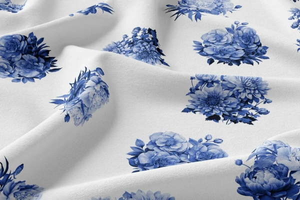 Arihant Creations Rayon Digital Print Fabric  | 44 Width, Unstitched, Poly Blend - Rayon