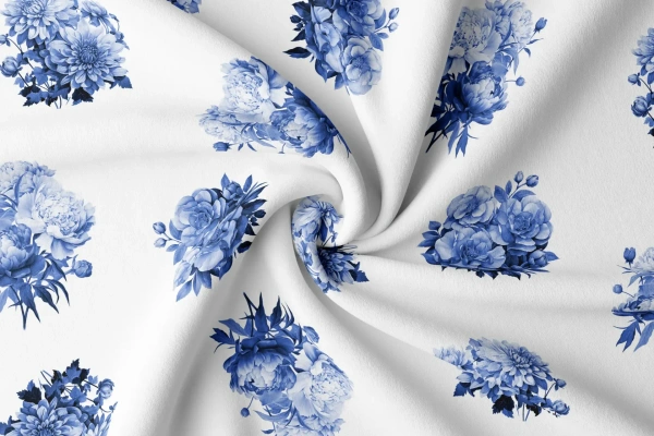 Arihant Creations Rayon Digital Print Fabric  | 44 Width, Unstitched, Poly Blend - Rayon