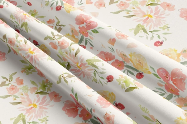 Arihant Creations Rayon Digital Printed Fabric  | Poly Blend, 44 Width, Unstitched - Rayon