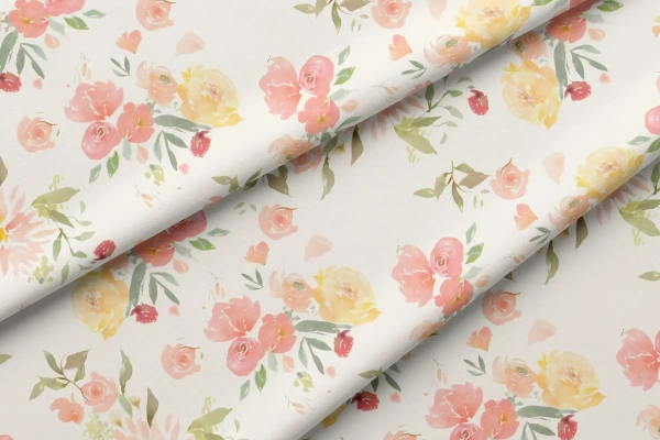 Arihant Creations Rayon Digital Printed Fabric  | Poly Blend, 44 Width, Unstitched - Rayon
