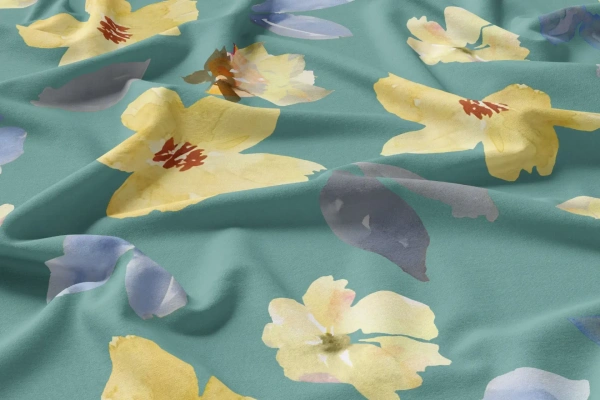 Arihant Creations Rayon Digital Print Fabric, 44 Inches Width, Soft & Lightweight, Durable - Rayon