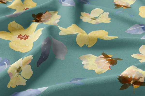 Arihant Creations Rayon Digital Print Fabric, 44 Inches Width, Soft & Lightweight, Durable - Rayon