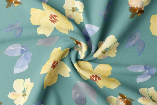Arihant Creations Rayon Digital Print Fabric, 44 Inches Width, Soft & Lightweight, Durable - Rayon
