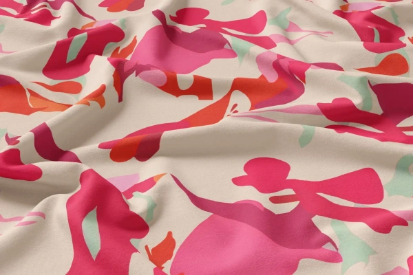 Arihant Creations Rayon Digital Print Fabric  | Poly Blend, Unstitched, 44 Width - Rayon