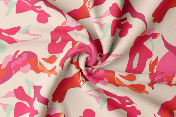 Arihant Creations Rayon Digital Print Fabric  | Poly Blend, Unstitched, 44 Width - Rayon