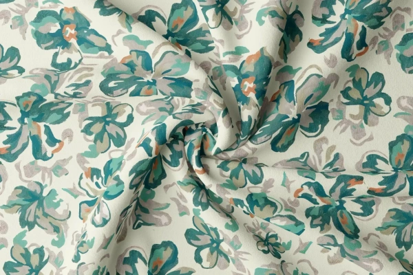 Arihant Creations Rayon Digital Printed Fabric, 44 Inches Width, Soft & Lightweight, Durable - Rayon