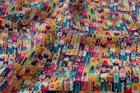 Arihant Creations Poly Rayon Digital Printed Fabric, Soft Fabric, , Durable, 44 Inches Width - Rayon