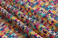 Arihant Creations Poly Rayon Digital Printed Fabric, Soft Fabric, , Durable, 44 Inches Width - Rayon