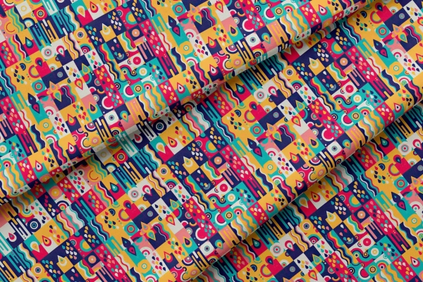 Arihant Creations Poly Rayon Digital Printed Fabric, Soft Fabric, , Durable, 44 Inches Width - Rayon
