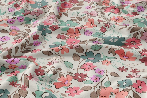 Arihant Creations Poly Rayon Digital Print Fabric, 58 Inches Width, Lightweight, Soft, Durable - Rayon