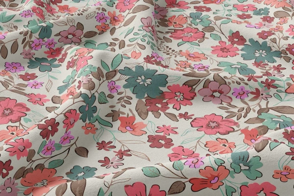 Arihant Creations Poly Rayon Digital Print Fabric, 58 Inches Width, Lightweight, Soft, Durable - Rayon