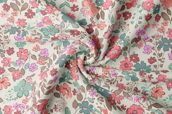 Arihant Creations Poly Rayon Digital Print Fabric, 58 Inches Width, Lightweight, Soft, Durable - Rayon
