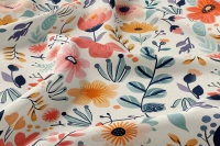 Arihant Creations Rayon Digital Print Fabric  | 44 Width, Unstitched, Poly Blend - Rayon