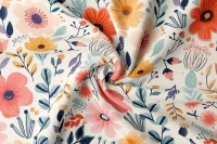 Arihant Creations Rayon Digital Print Fabric  | 44 Width, Unstitched, Poly Blend - Rayon