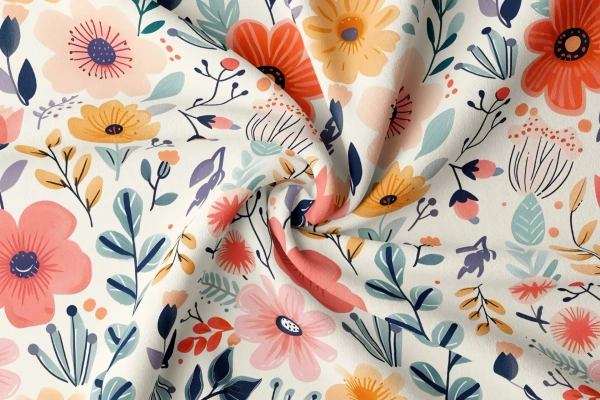 Arihant Creations Rayon Digital Print Fabric  | 44 Width, Unstitched, Poly Blend - Rayon