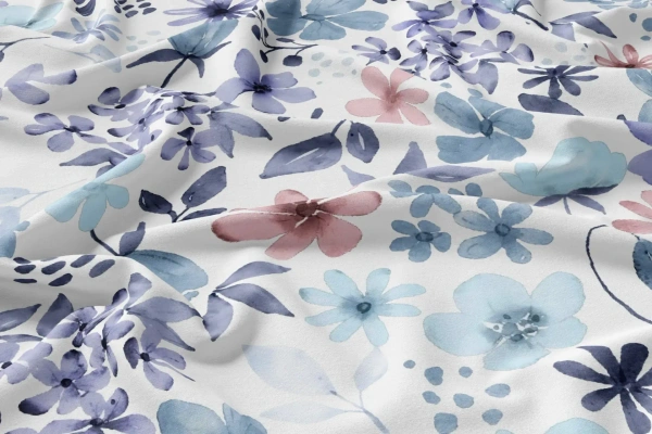 Arihant Creations Rayon Digital Print Fabric  | 44 Width, Poly Blend, Unstitched - Rayon