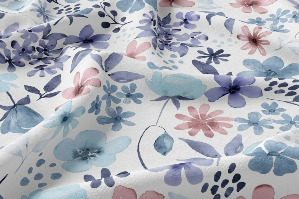 Arihant Creations Rayon Digital Print Fabric  | 44 Width, Poly Blend, Unstitched - Rayon