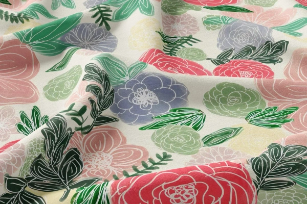 Arihant Creations Rayon Digital Print Fabric 2.5 MTR | 44 Width, Unstitched, Poly Blend - Rayon 2.5 MTR