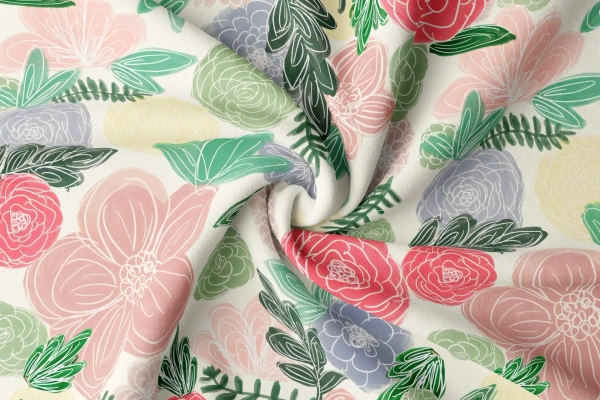 Arihant Creations Rayon Digital Print Fabric 2.5 MTR | 44 Width, Unstitched, Poly Blend - Rayon 2.5 MTR