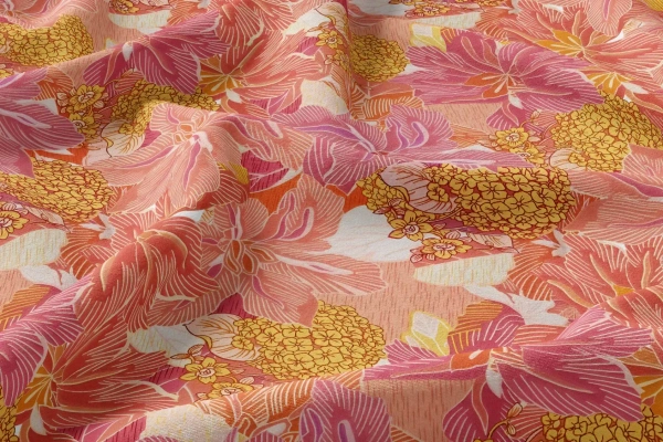 Arihant Creations Rayon Digital Print Fabric  | 44 Width, Poly Blend, Unstitched - Rayon