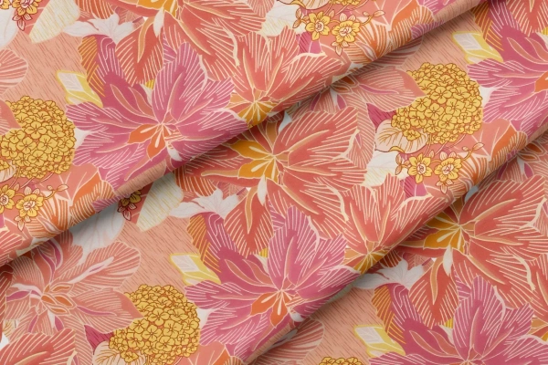 Arihant Creations Rayon Digital Print Fabric  | 44 Width, Poly Blend, Unstitched - Rayon