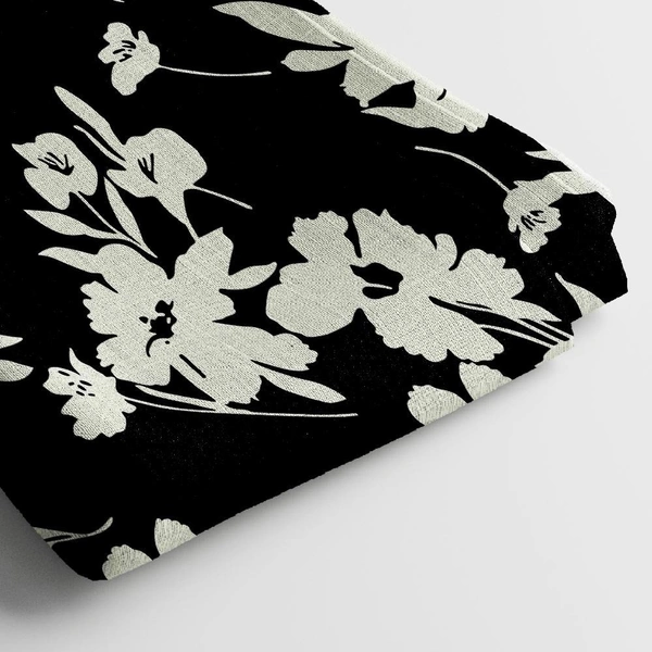 Arihant Creations Muslin Digital Printed Fabric  | Poly Blend, 44 Width, Unstitched, Soft, Lightweight - Muslin