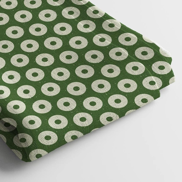Arihant Creations Linen Cotton Digital Print Fabric  | 44 Width, Unstitched, Poly Blend - Linen