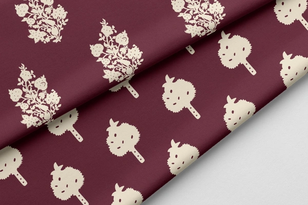 Poly Cotton Top Bottom Digital Printed Set, 2.5 Mtr Top With 2.5 Mtr Bottom, Cotton Fabric