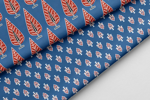 Poly Cotton Top Bottom Digital Printed Set, 2.5 Mtr Top With 2.5 Mtr Bottom, Cotton Fabric