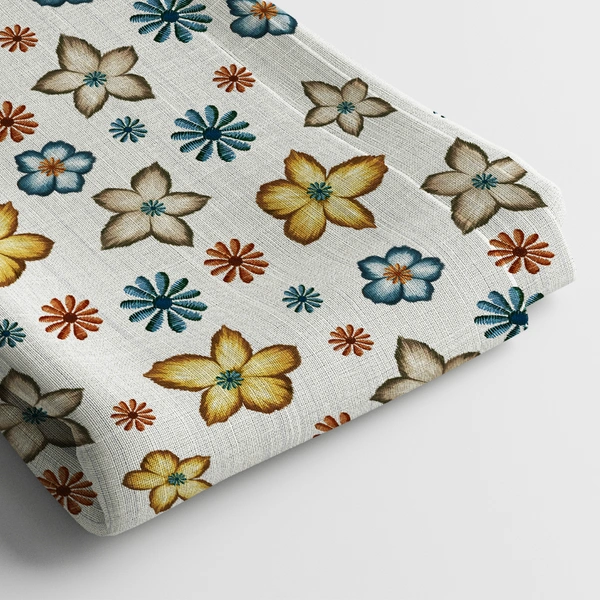Arihant Creations Crepe Digital Print Fabric  | Unstitched, 44 Width - American Crepe
