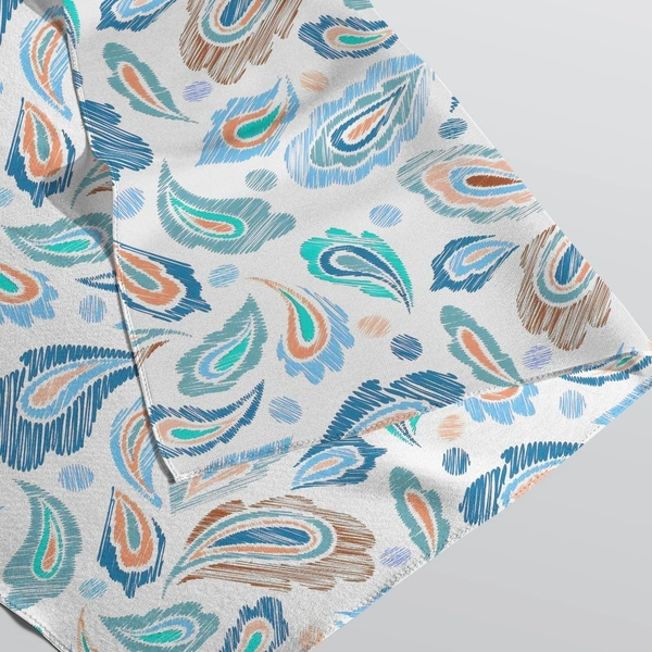 Arihant Creations Japan Satin Digital Print Fabric 2.5 MTR | 44 Width, Poly Blend, Unstitched - Japan Satin 2.5 MTR