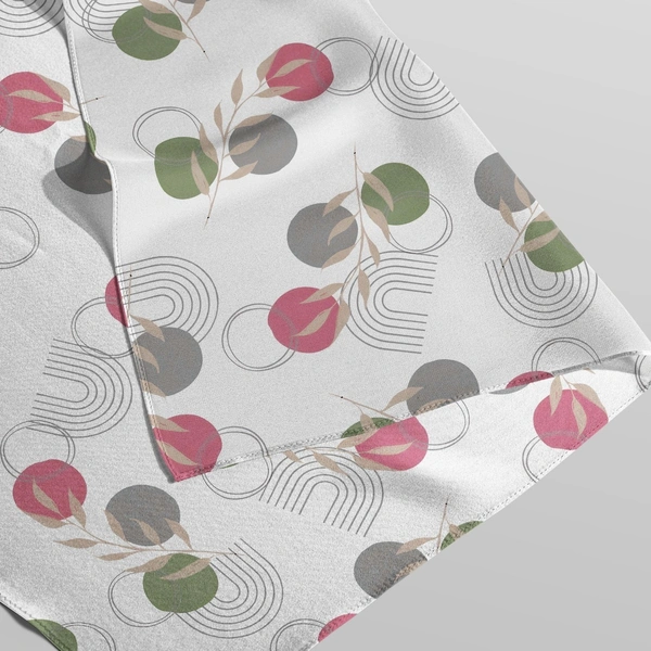 Arihant Creations Japan Satin Digital Print Fabric 2.5 MTR | 44 Width, Poly Blend, Unstitched - Japan Satin 2.5 MTR
