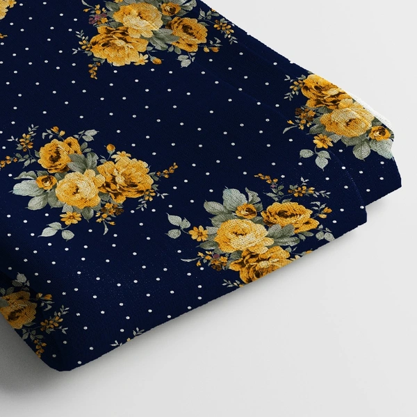 Arihant Creations Georgette Digital Print Fabric  | 44 Width, Unstitched - Georgette
