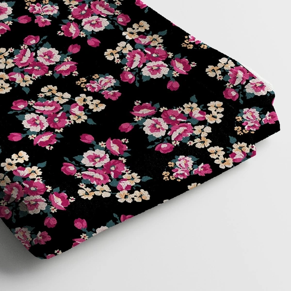 Arihant Creations Crepe Digital Print Fabric  | Unstitched, 44 Width - American Crepe
