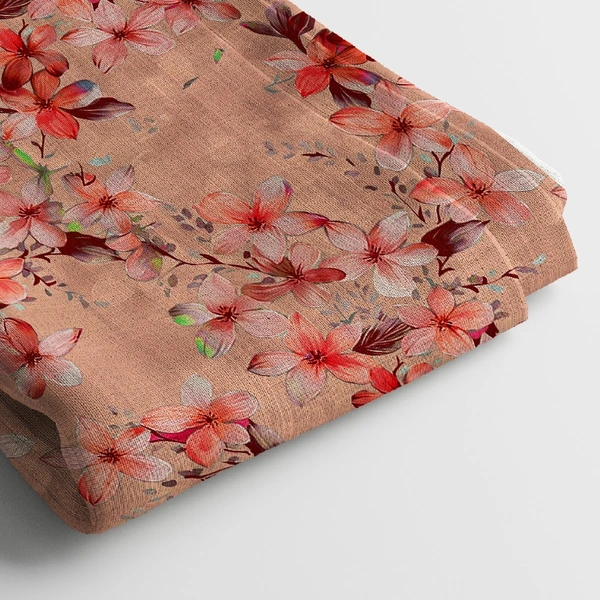 Arihant Creations Crepe Digital Print Fabric  | Unstitched, 44 Width - American Crepe