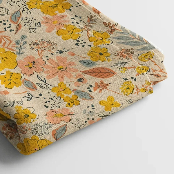 Arihant Creations Georgette Digital Print Fabric  | Unstitched, 44 Width - Georgette